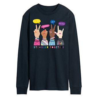 Men's Barbie Pride Doodle Long Sleeve Graphic Tee