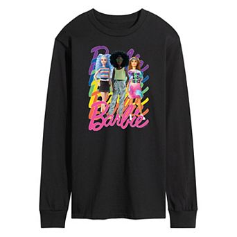 Men's Barbie Pride Rainbows Long Sleeve Graphic Tee