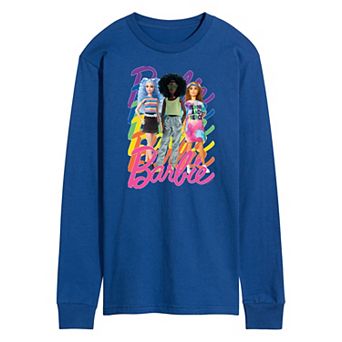 Men's Barbie Pride Rainbows Long Sleeve Graphic Tee