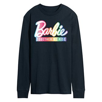 Men's Barbie together We Rise Long Sleeve Graphic Tee