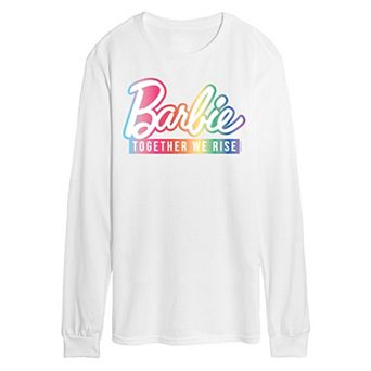 Men's Barbie together We Rise Long Sleeve Graphic Tee