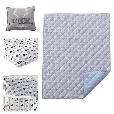 Levtex Home Trail Mix 5-piece Toddler Quilt & Sheet Set with Decorative Pillow