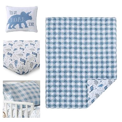 Levtex Home Dino 5-piece Toddler Quilt & Sheet Set with Decorative Pillow