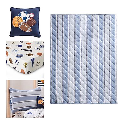 Levtex Home Little Sport 5-piece Toddler Quilt & Sheet Set with Decorative Pillow