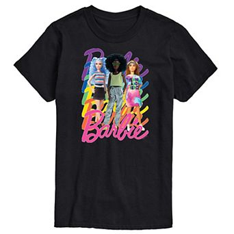 Big & Tall Barbie® Pride Rainbow Logo Graphic Tee