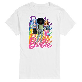 Big & Tall Barbie® Pride Rainbow Logo Graphic Tee