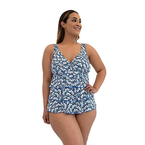 Kohl's plus store size swimwear