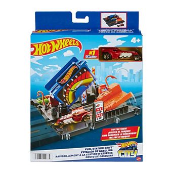 Mattel Hot Wheels City Gas Station Playset With 1 Hot Wheels Car