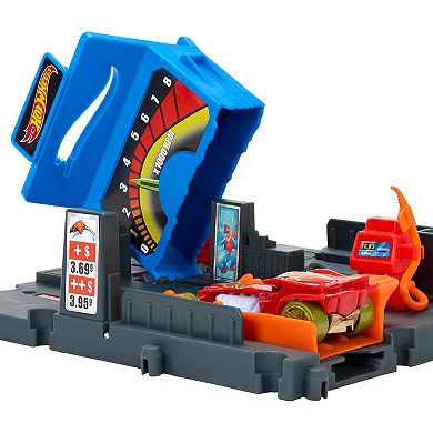 Mattel Hot Wheels City Gas Station Playset With 1 Hot Wheels Car