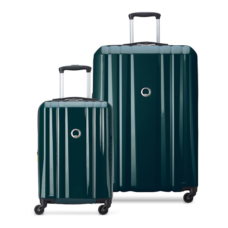 Delsey Devan Expandable Spinner Two-Piece Luggage Set, Pine Green