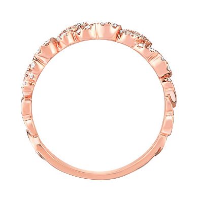 Diamaison 14k Rose Gold 3/4 Carat T.W. Diamond Band Ring