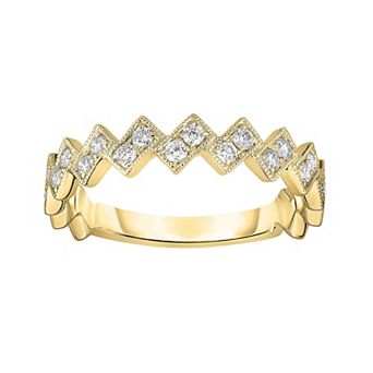 Diamaison 10k Gold 1/4 Carat T.W. Diamond Band Ring