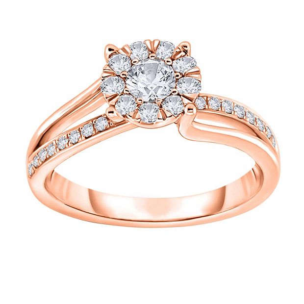 Kohl's rose clearance gold engagement rings