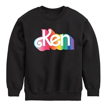 Boys 8-20 Barbie® Ken Rainbow Logo Crew Fleece Sweatshirt