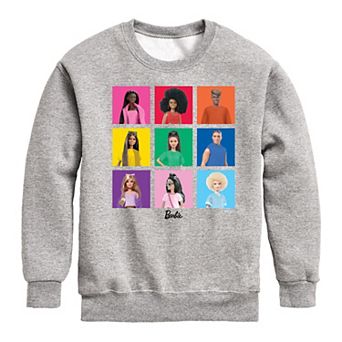 Boys 8-20 Barbie® Character Grid Crew Fleece Sweatshirt