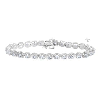 Diamaison 14k White Gold 2 Carat T.W. Diamond Bracelet