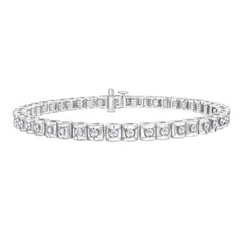 Diamaison 14k White Gold 3/4 Carat T.W. Diamond Bracelet