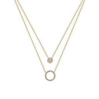 10k Yellow Gold 1/3 Carat T.W. Diamond Necklace