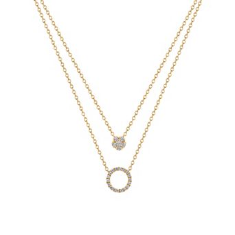 Diamaison 10k Yellow Gold 1/3 Carat T.W. Diamond Necklace