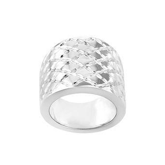 Athra NJ Inc Sterling Silver Cigar Band Ring