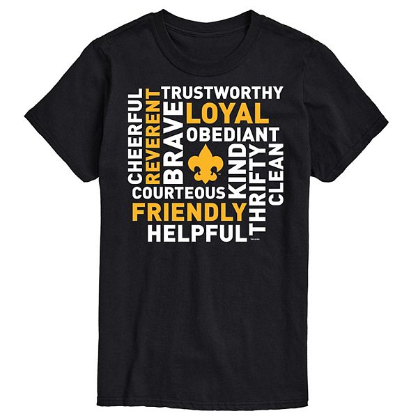 Men's Boy Scouts Scout Words Graphic Tee