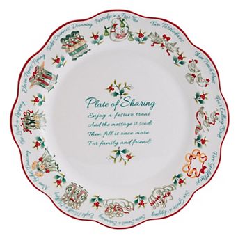 Pfaltzgraff Winterberry 12 Days Of Christmas Serving Platter