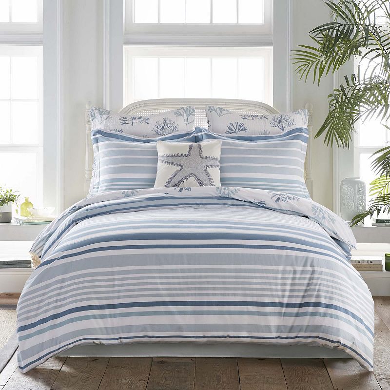 Levtex Home Truro Duvet Cover Set with Shams, Blue, King