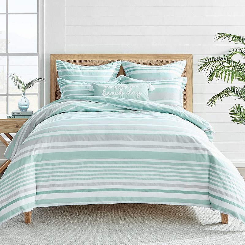 Levtex Home Truro Duvet Cover Set with Shams, Green, Full/Queen