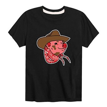Boys 8-20 Cowboy Pig Graphic Tee