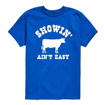 Boys 8-20 Showin' Ain't Easy Cow Graphic Tee