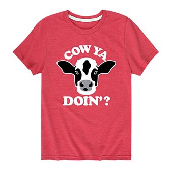 Boys 8-20 Cow Ya Doin' Graphic Tee