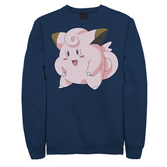 Big & Tall Pokemon Happy Pink Clefairy Profile Sweatshirt