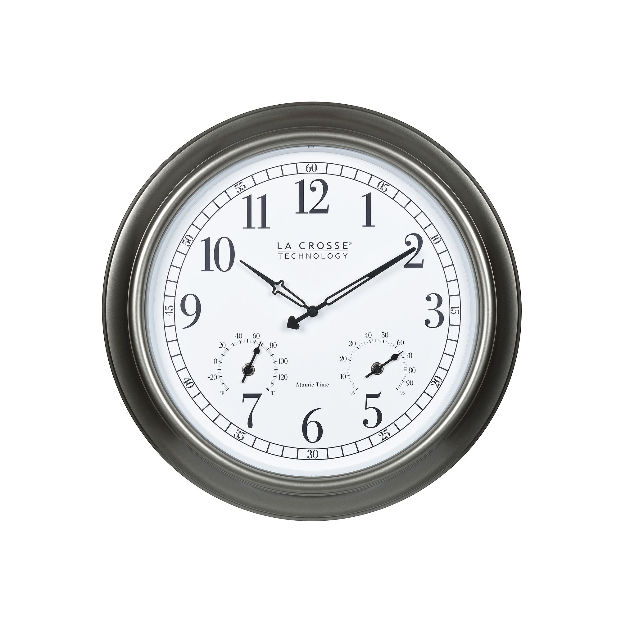 La Crosse Technology 404-00237-INT 18-Inch Indoor/Outdoor Classic Pewter Pl