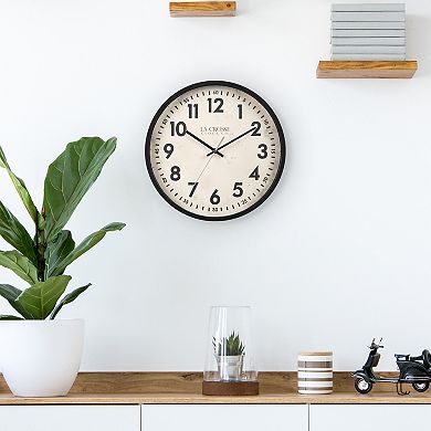 La Crosse Technology 14-in. Ellis Quartz Analog Wall Clock