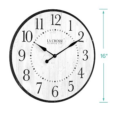 La Crosse Technology 15.75-in. Layton Quartz Analog Wall Clock
