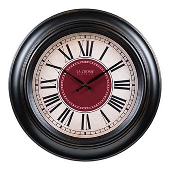La Crosse Technology 18 in Oil-Rubbed Bronze Barton Quartz Analog Wall Clock