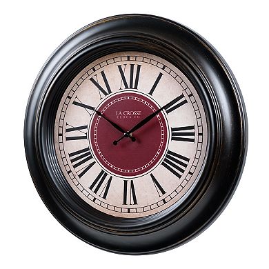 La Crosse Technology 18-in. Oil-Rubbed Bronze Barton Quartz Analog Wall Clock