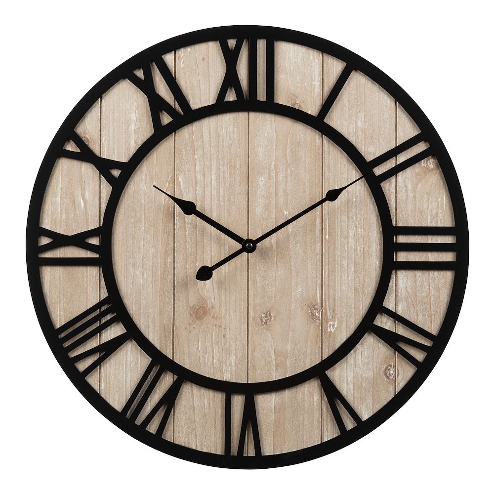 La Crosse Technology 19.7-in. Harper Wood Quartz Analog Wall Clock
