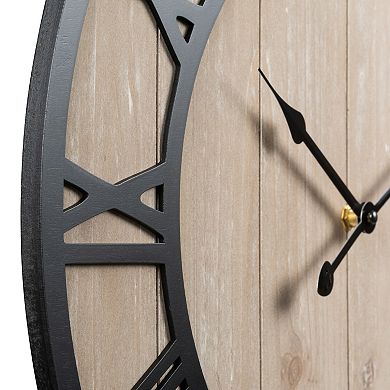 La Crosse Technology 19.7-in. Harper Wood Quartz Analog Wall Clock
