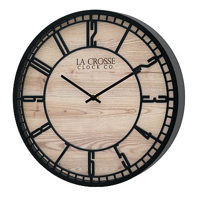 La Crosse Technology 11.5-in. Barrow Quartz Analog Wall Clock