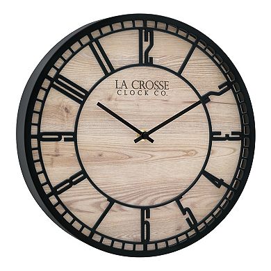 La Crosse Technology 11.5-in. Barrow Quartz Analog Wall Clock