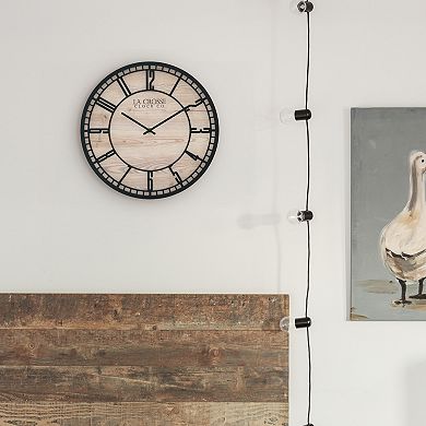 La Crosse Technology 11.5-in. Barrow Quartz Analog Wall Clock