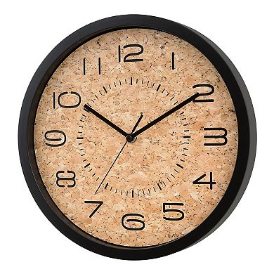 La Crosse Technology 12-in. Felix Cork Quartz Analog Wall Clock