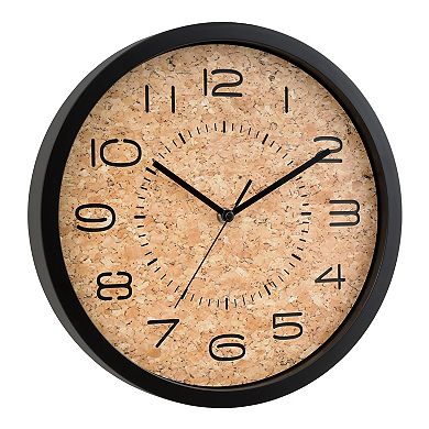 La Crosse Technology 12-in. Felix Cork Quartz Analog Wall Clock