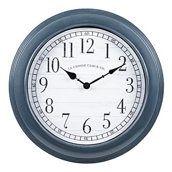 La Crosse Technology 16 in Everly Gray Quartz Analog Wall Clock