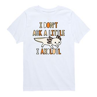 Boys 8-20 Ask A Little Axolotl Graphic Tee