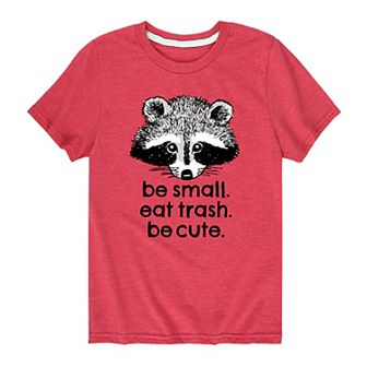 Boys 8-20 Small Trash Cute Raccoon Graphic Tee