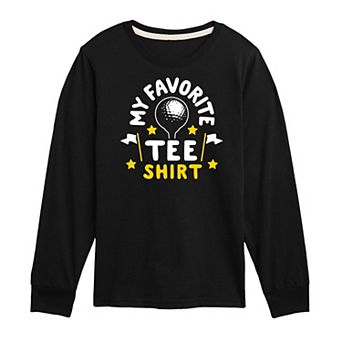Boys 8-20 My Favorite Golf "Tee" Long Sleeve Graphic Tee