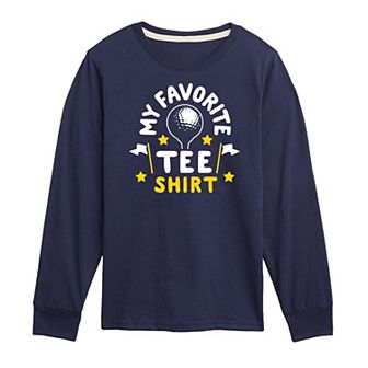 Boys 8-20 My Favorite Golf "Tee" Long Sleeve Graphic Tee