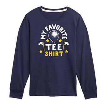 Boys 8-20 My Favorite Golf "Tee" Long Sleeve Graphic Tee